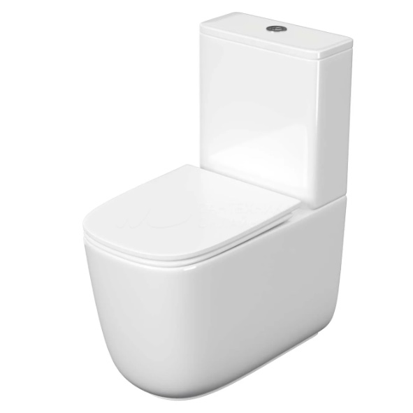 Унитаз Унитаз Aquatek Optima Plus Square AQ4451-00 Горизонтальный Выпуск Безободковый
