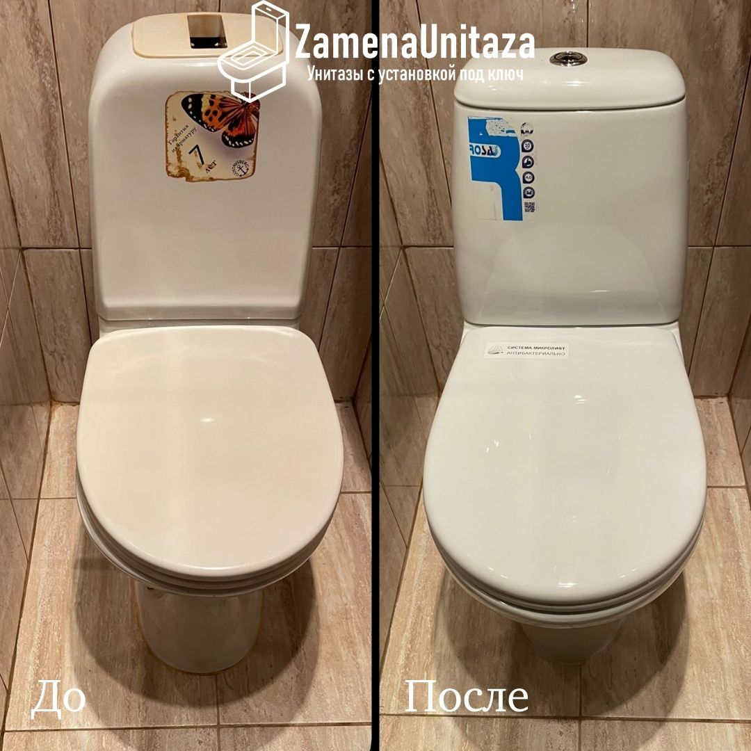 Установка унитаза Rosa Премьер Горизонтальный Выпуск под ключ